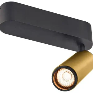 Wochenendangebot SLV GRIP! M, Deckenaufbauleuchte, single, PHASE, 2700 K, 14 W, 42°, gold / schwarz