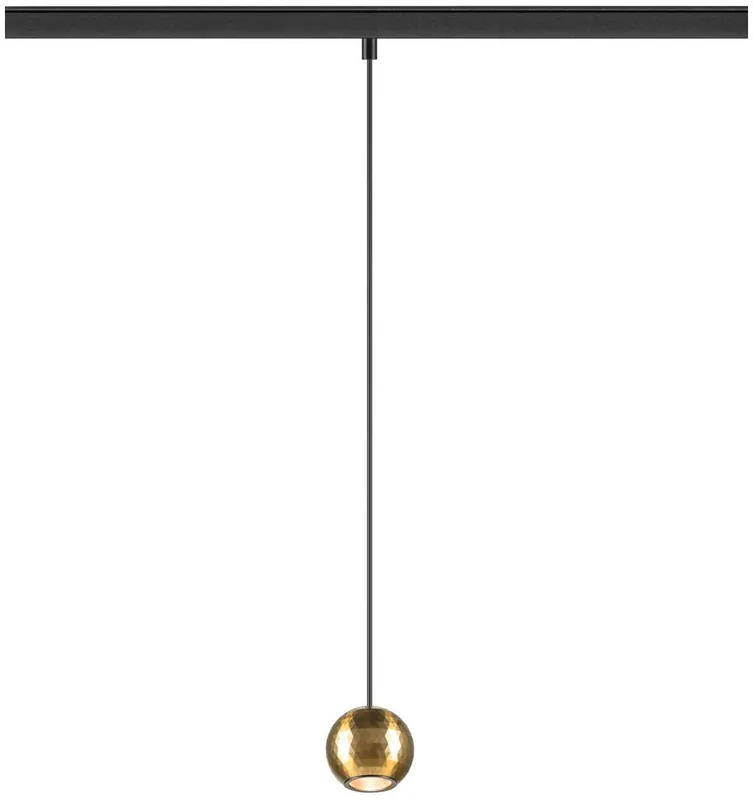 Schnäppchen SLV DYSKO, 48V Pendelleuchte, DALI, Pendellänge 200 cm, 2700K, 36°, schwarz / gold