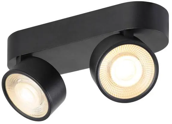 SLV KALU 2.0, Wand- und Deckenaufbauleuchte, PHASE, 3000 K, 19 W, 36°, schwarz Rabatt