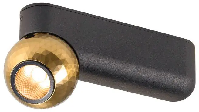 Direkt Vom Hersteller SLV DYSKO, Wand- und Deckenaufbauleuchte, single, PHASE, 2700K, 6.7 W, 36°, schwarz / gold