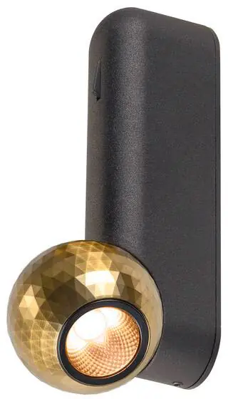 Preiswert SLV DYSKO, Wand- und Deckenaufbauleuchte, switch, single, PHASE, 2700K, 6.7 W, 36°, schwarz / gold