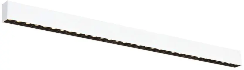 SLV GLENOS® PRO, Deckenaufbauleuchte, 1,2m, DALI, UGR19, 3000K, 30 W, 75°, weiß / schwarz Markenware