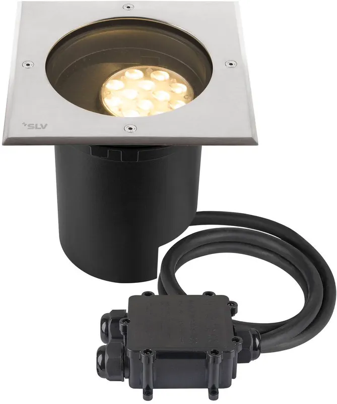 Preis Gesenkt SLV DASAR® L, Bodeneinbauleuchte, asymmetrisch, 3000K, 70°/40°, IP65/IP67, quadratisch