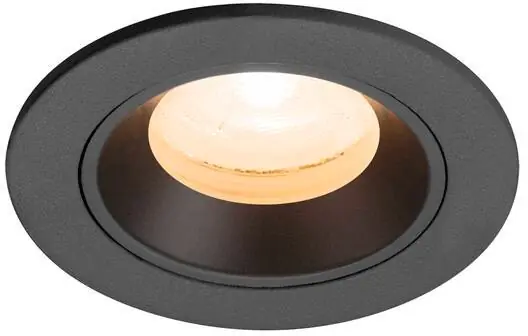 SLV NUMINOS® XS, Deckeneinbauleuchte, 2700 K, 20°, IP20, rund, schwarz Solange Der Vorrat Reicht