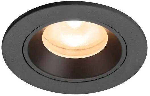 SLV NUMINOS® XS, Deckeneinbauleuchte, 2700 K, 55°, IP20, rund, schwarz Angebot