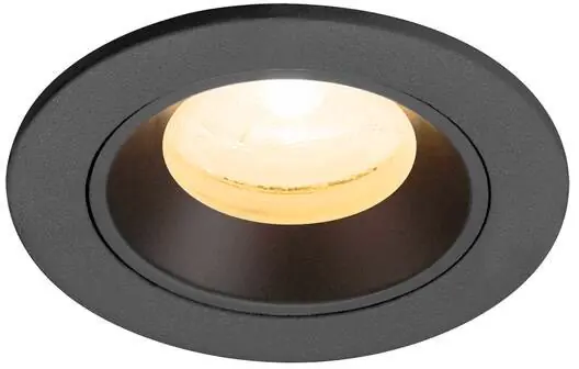 Sonderaktion SLV NUMINOS® XS, Deckeneinbauleuchte, 3000 K, 20°, IP20, rund, schwarz