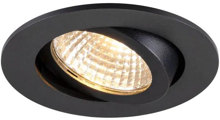 Rabatt SLV NEW TRIA® 68, Deckeneinbauleuchte, PHASE, AIRTIGHT, rund, 3000 K, 7.5 W, schwarz