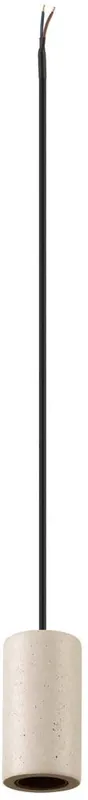 Zertifiziert SLV FITU PD, E27, stone, Pendelleuchte, Pendellänge 500 cm, offenes Kabelende, 1 x max. 15 W, beige