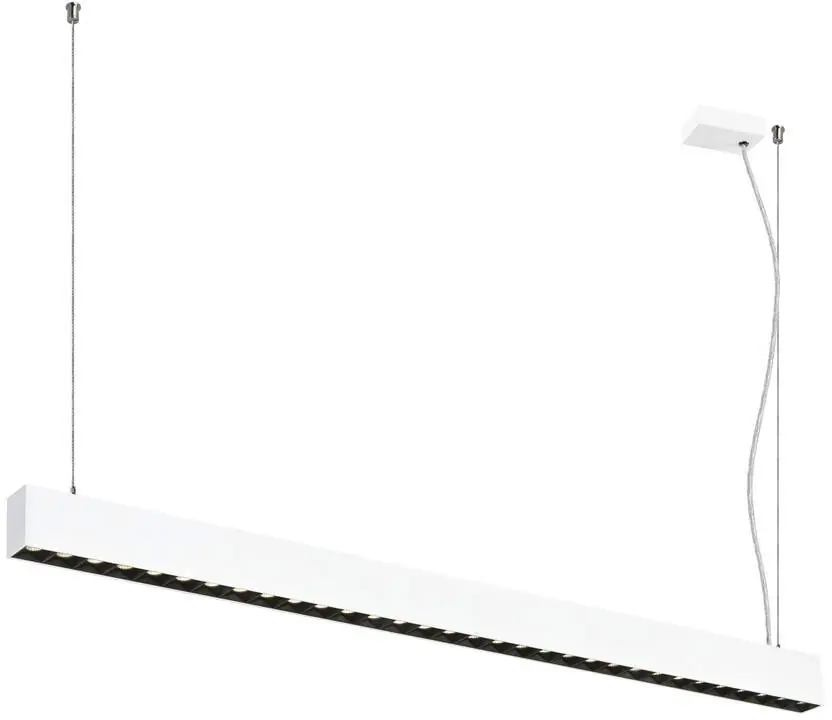 Sichere Zahlung SLV GLENOS® PRO, Pendelleuchte, 1,2m, DALI, UGR16, Pendellänge 210 cm, 4000K, 75°, weiß