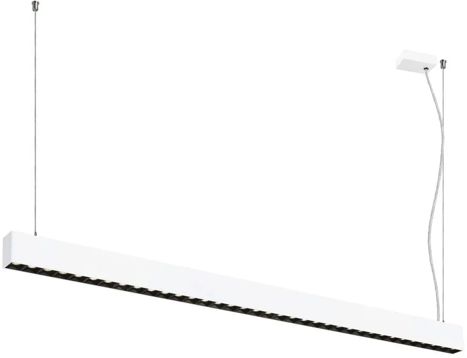 SLV GLENOS® PRO, Pendelleuchte, 1,5m, DALI, UGR16, Pendellänge 210 cm, 4000K, 75°, weiß Letzte Chance