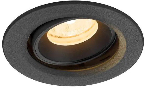 SLV NUMINOS® MOVE XS, Deckeneinbauleuchte, 3000 K, 20°, IP20, rund, schwarz Ausverkauf