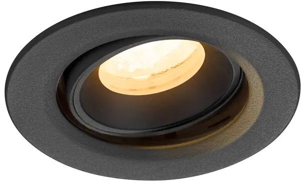 SLV NUMINOS® MOVE XS, Deckeneinbauleuchte, 3000 K, 40°, IP20, rund, schwarz Top-Seller