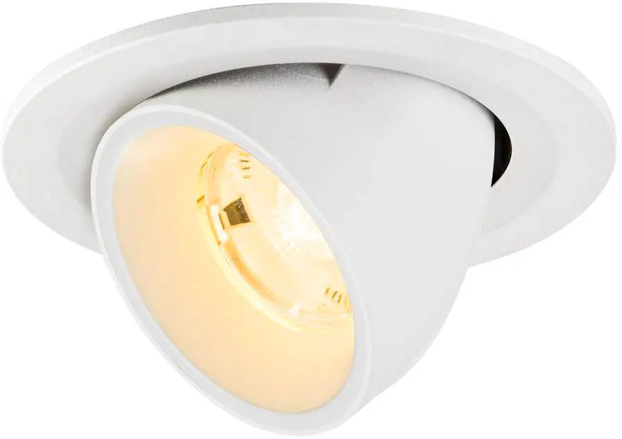 Sichere Zahlung SLV NUMINOS® GIMBLE S, Deckeneinbauleuchte, 3000 K, 20°, IP20, rund, weiß