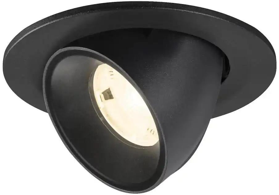 SLV NUMINOS® GIMBLE S, Deckeneinbauleuchte, 4000 K, 20°, IP20, rund, schwarz Kostenloser Versand