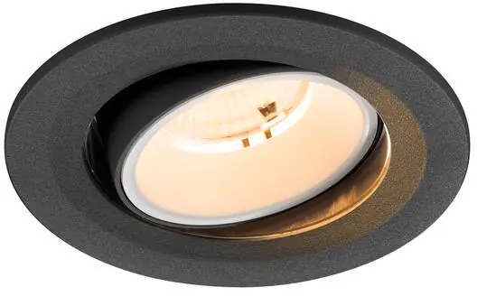 SLV NUMINOS® MOVE S, Deckeneinbauleuchte, 2700 K, 55°, IP20, rund, schwarz / weiß Gratis Versand