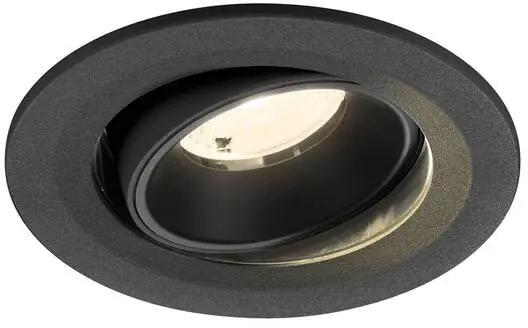 SLV NUMINOS® MOVE S, Deckeneinbauleuchte, 4000 K, 40°, IP20, rund, schwarz Bestseller