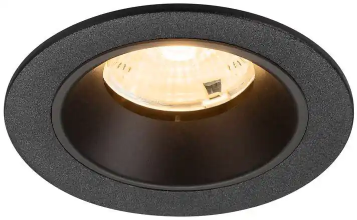 Neu SLV NUMINOS® S, Deckeneinbauleuchte, 3000 K, 55°, IP20, rund, schwarz