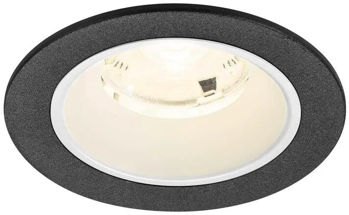 SLV NUMINOS® S, Deckeneinbauleuchte, 4000 K, 20°, IP20, rund, schwarz / weiß Top-Angebot