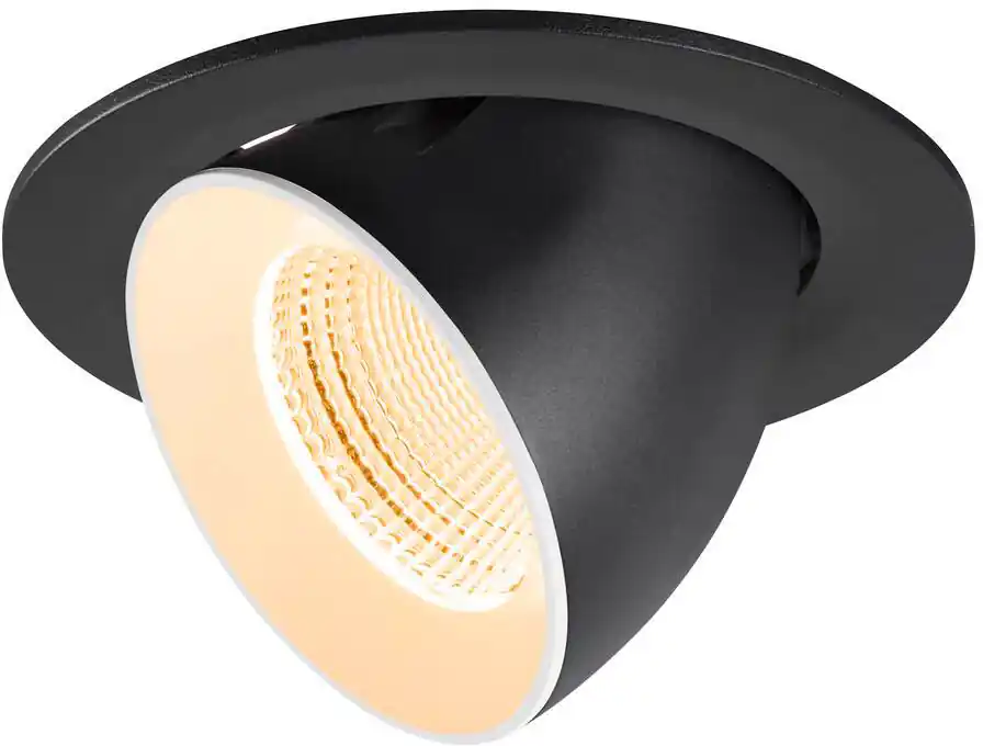 SLV NUMINOS® GIMBLE L, Deckeneinbauleuchte, 2700 K, 55°, IP20, rund, schwarz / weiß Heißes Angebot