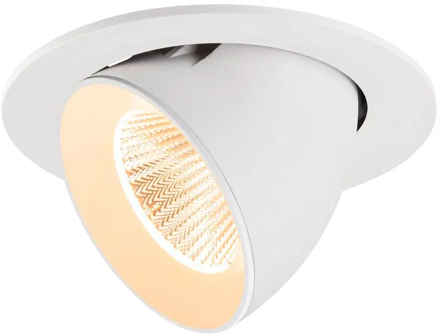 SLV NUMINOS® GIMBLE L, Deckeneinbauleuchte, 2700 K, 40°, IP20, rund, weiß Rabatt