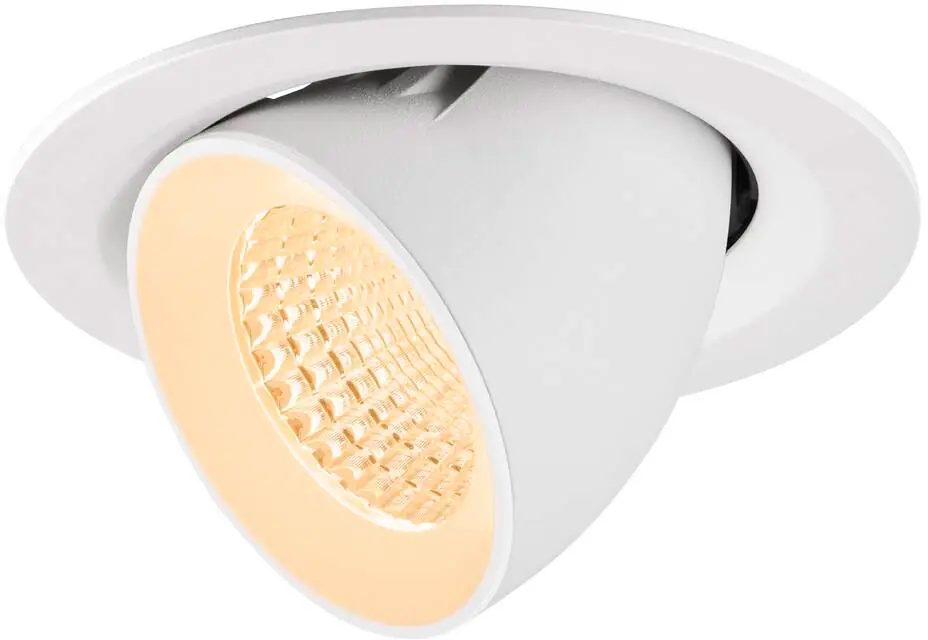 SLV NUMINOS® GIMBLE M, Deckeneinbauleuchte,, 2700 K, 55°, weiß Neue Ware