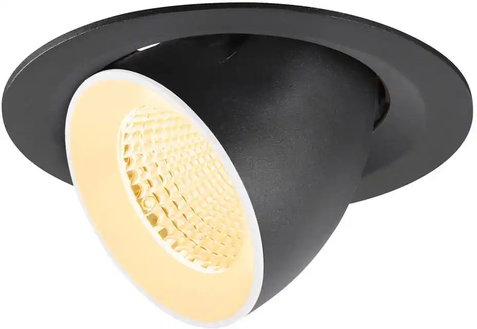 SLV NUMINOS® GIMBLE M, Deckeneinbauleuchte,, 3000 K, 40°, schwarz / weiß Preiswert