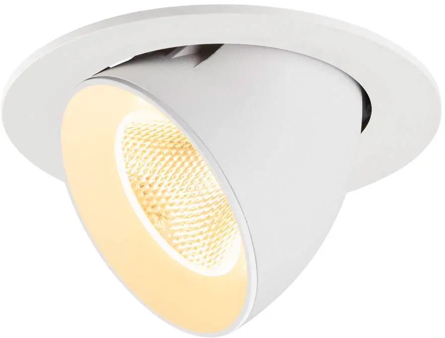 SLV NUMINOS® GIMBLE L, Deckeneinbauleuchte, 3000 K, 20°, IP20, rund, weiß Preis Gesenkt