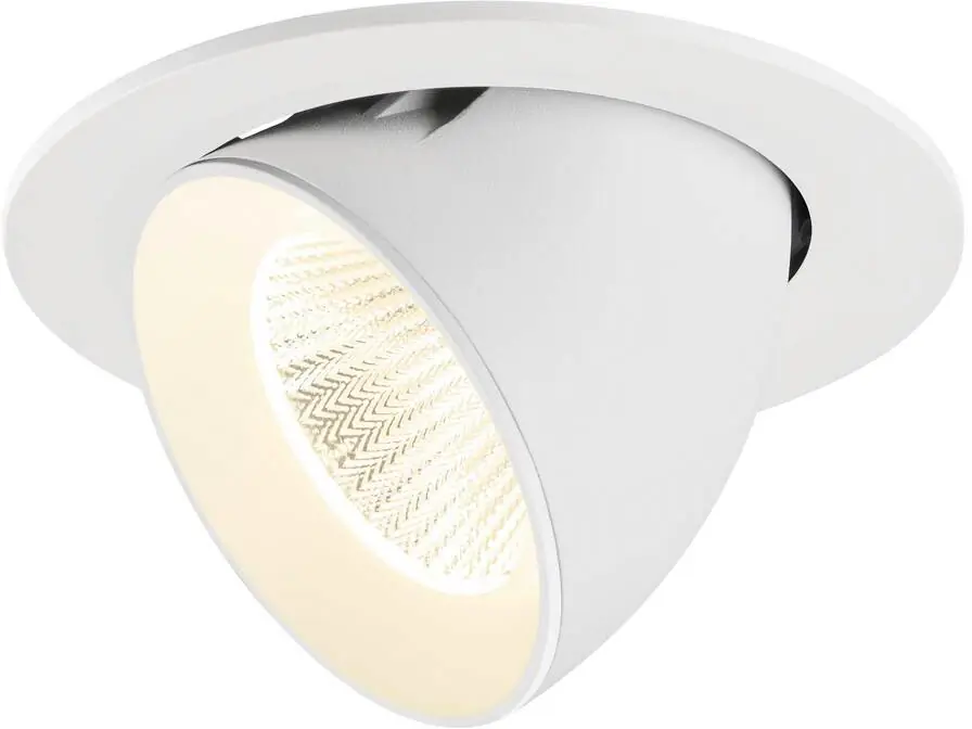 SLV NUMINOS® GIMBLE L, Deckeneinbauleuchte, 4000 K, 40°, IP20, rund, weiß Angebot