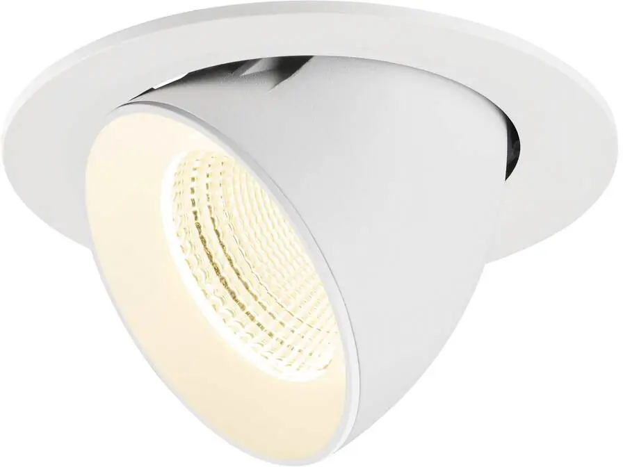 Sonderaktion SLV NUMINOS® GIMBLE L, Deckeneinbauleuchte, 4000 K, 55°, IP20, rund, weiß