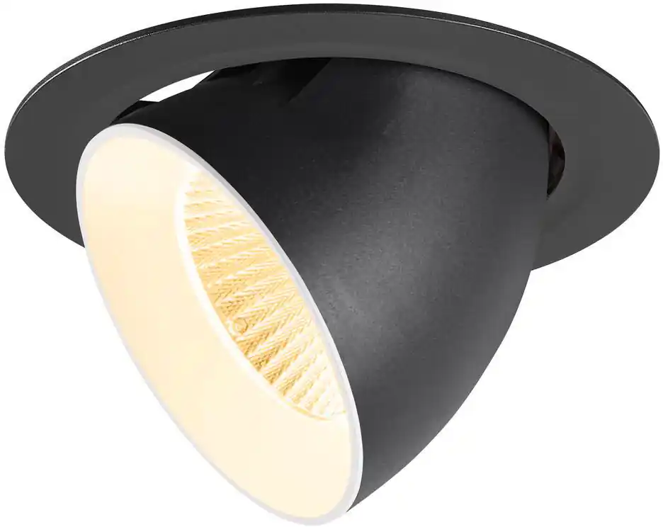 Neu Im Sortiment SLV NUMINOS® GIMBLE XL, Deckeneinbauleuchte,, 3000 K, 20°, schwarz / weiß
