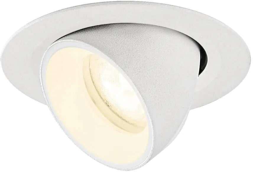 Finale Aktion SLV NUMINOS® GIMBLE XS, Deckeneinbauleuchte, 4000 K, 55°, IP20, rund, weiß