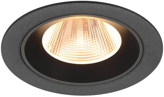 Kostenfreie Lieferung SLV NUMINOS® M, Deckeneinbauleuchte, 2700 K, 20°, IP20, rund, schwarz