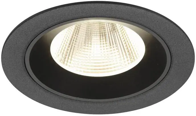 Sonderaktion SLV NUMINOS® M, Deckeneinbauleuchte, 4000 K, 20°, IP20, rund, schwarz