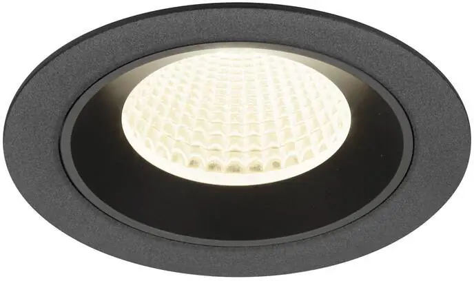 SLV NUMINOS® M, Deckeneinbauleuchte, 4000 K, 40°, IP20, rund, schwarz Begrenztes Angebot