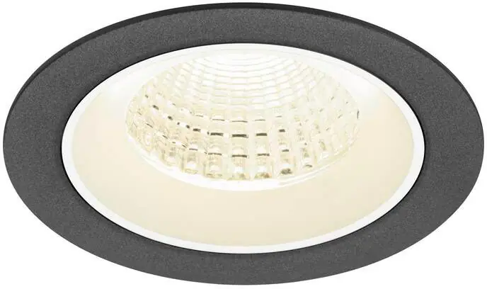 Sichere Zahlung SLV NUMINOS® M, Deckeneinbauleuchte, 4000 K, 55°, IP20, rund, schwarz / weiß