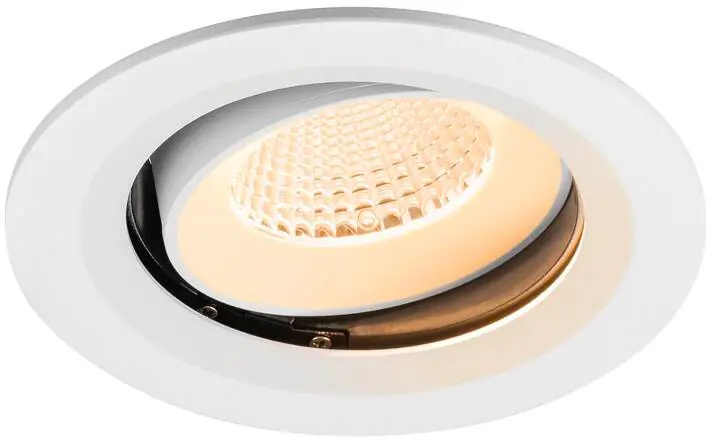 Meistverkauft SLV NUMINOS® MOVE M, Deckeneinbauleuchte, 2700 K, 40°, IP20, rund, weiß
