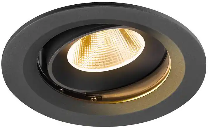 SLV NUMINOS® MOVE M, Deckeneinbauleuchte, 3000 K, 20°, IP20, rund, schwarz Letzte Chance