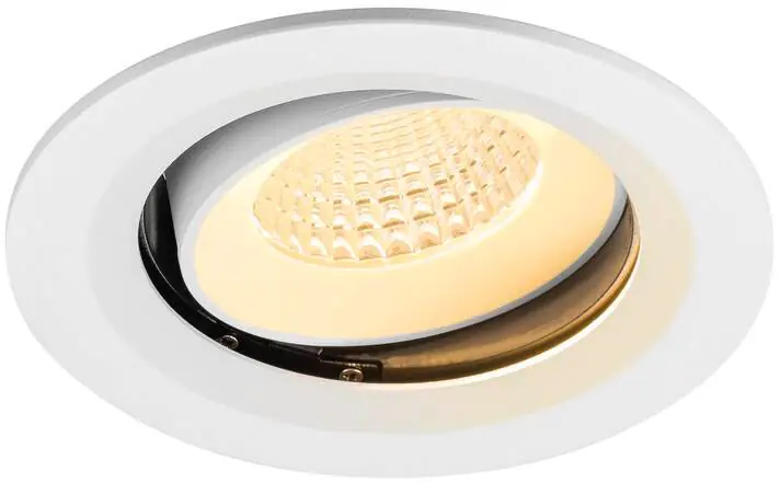SLV NUMINOS® MOVE M, Deckeneinbauleuchte, 3000 K, 55°, IP20, rund, weiß Heißes Angebot