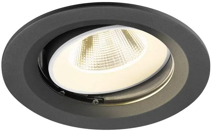 SLV NUMINOS® MOVE M, Deckeneinbauleuchte, 4000 K, 20°, IP20, rund, schwarz / weiß Neu Im Sortiment