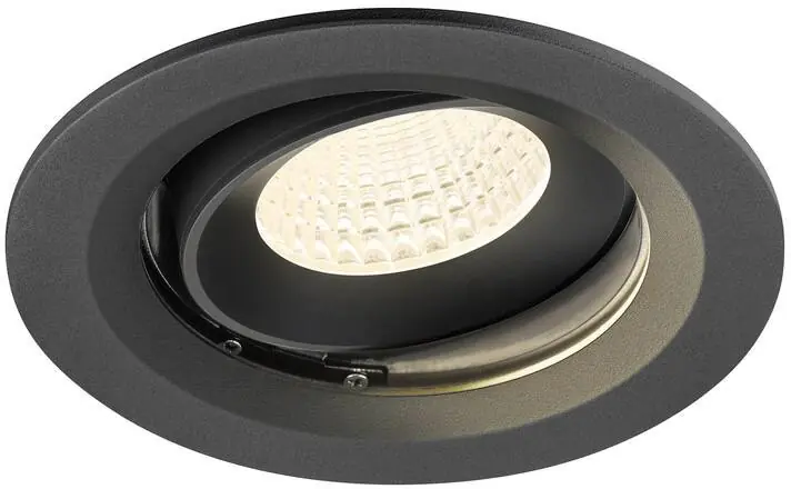 SLV NUMINOS® MOVE M, Deckeneinbauleuchte, 4000 K, 55°, IP20, rund, schwarz Super-Preis