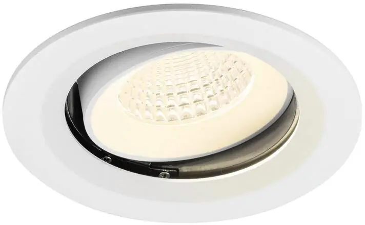 SLV NUMINOS® MOVE M, Deckeneinbauleuchte, 4000 K, 55°, IP20, rund, weiß Expressversand