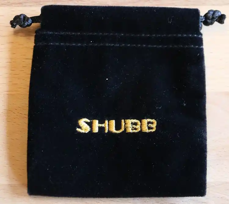Samttasche mit Shubb Logo Billig
