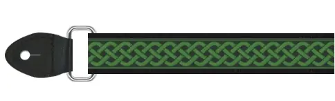 Letzte Chance Mandolin Strap CelticKnot Grün