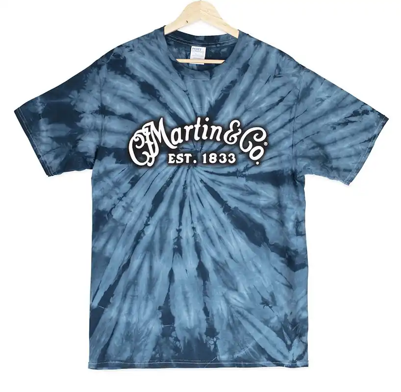 18CM0168M T-Shirt batik blau Echt