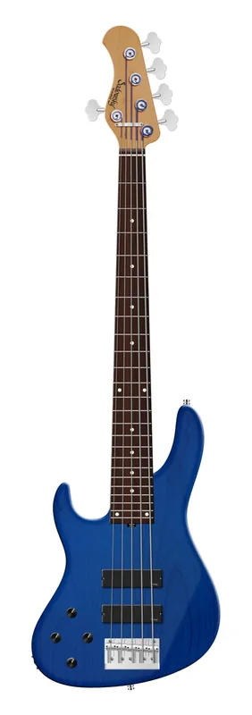 Neuheit Sadowsky MasterBuilt 24-Fret Modern Bass, Red Alder Body, Morado Fingerboard, 5-String, Lefthand - Ocean Blue Transparent Satin