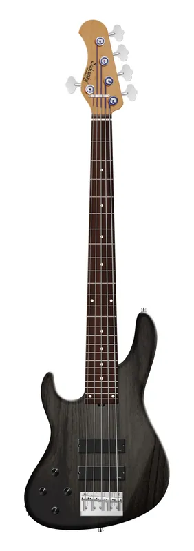 Sadowsky MasterBuilt 24-Fret Modern Bass, Red Alder Body, Morado Fingerboard, 5-String, Lefthand - Nirvana Black Transparent Satin Echt