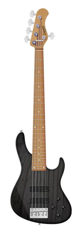 Sadowsky MasterBuilt 24-Fret Modern Bass, Swamp Ash Body, Roasted Maple Fingerboard, 5-String - Nirvana Black Transparent Satin Wochenendangebot