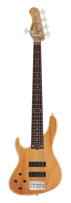 Sonderangebot Sadowsky MasterBuilt 24-Fret Modern Bass, Red Alder Body, Morado Fingerboard, 5-String, Lefthand - Natural Transparent High Polish