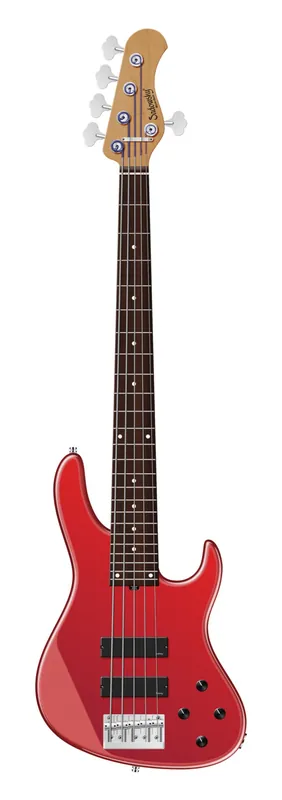 Kostenloser Rückversand Sadowsky MasterBuilt 24-Fret Modern Bass, Red Alder Body, Morado Fingerboard, 5-String - Solid Dakota Red High Polish