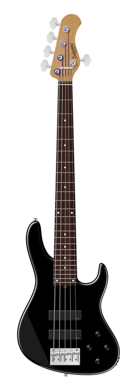 Sadowsky MasterBuilt 24-Fret Modern Bass, Red Alder Body, Morado Fingerboard, 5-String - Solid Black High Polish Neu Im Sortiment